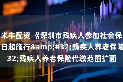 米牛配资 《深圳市残疾人参加社会保险办法》7月1日起施行&#32;残疾人养老保险代缴范围扩面